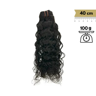 Extensiones de Pelo Natural Cosido Rizado Remy 40 cm 16" Virgin Hair