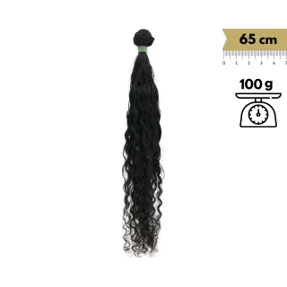 Extensiones de Pelo Virgen Asiático Cosido Rizado Remy Natural Wave 65 cm 26" Virgin Hair