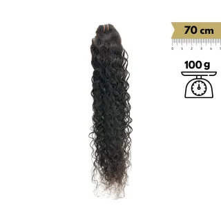 Extensiones de Pelo Natural Cosido Rizado Remy 70 cm 28" Virgin Hair