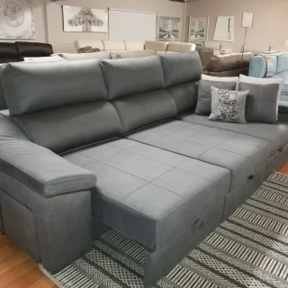 Sofá con carro deslizante