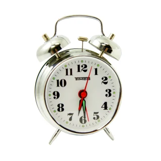 Reloj Despertador de Cuerda Metálico Decorativo Timco AL-8023 P