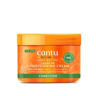 Cantu -  Leave in - Conditioning Cream - with Shea Butter for Natural Hair - 12 oz - 340gm