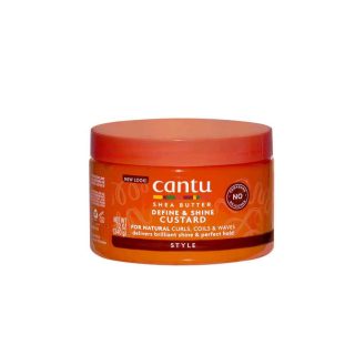 Cantu - Shea Butter - Natural Hair Define and Shine Custard Gel -  Fijador De Rizos - 340 G