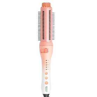 Cepillo Electrico de Cabello Redondo Voluminizador Cerdas Retractiles Tourmaline Majesty Peach Tourmaline Timco CEF228