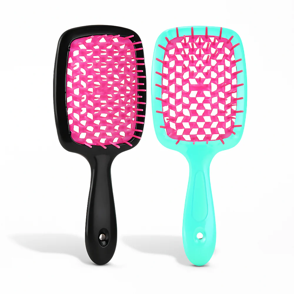 Cepillo Desenredante Sin Tirones Para Todo Tipo De Cabello (Liso a Rizado 4c) – Apto Para Cabello Húmedo Y Seco – Secado 48% Más Rápido, Cerdas Flexibles Y Mango Antideslizante - Imagen 3