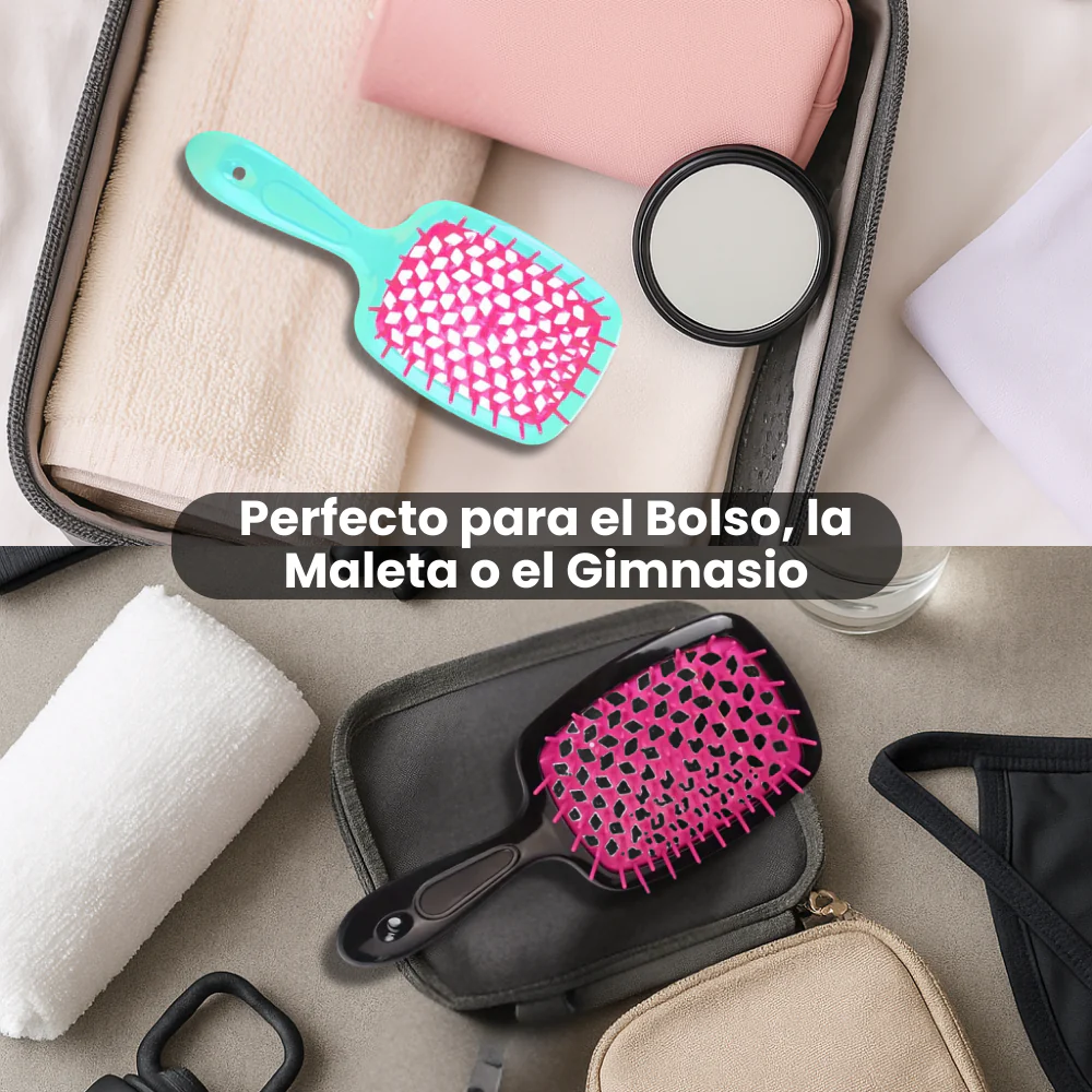 Cepillo Desenredante Sin Tirones Para Todo Tipo De Cabello (Liso a Rizado 4c) – Apto Para Cabello Húmedo Y Seco – Secado 48% Más Rápido, Cerdas Flexibles Y Mango Antideslizante - Imagen 8