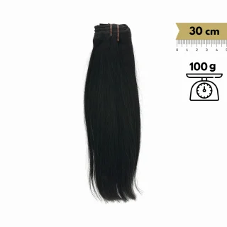Extensiones de Pelo Natural Cosido Liso Remy 30 cm 12" Virgin Hair