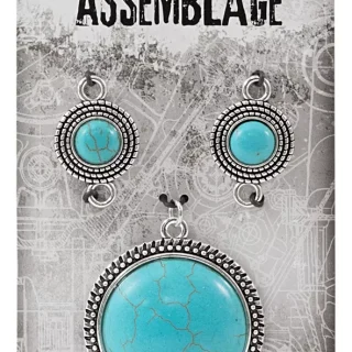 CHARM MEDALLAS TURQUESAS