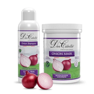 Don Cabello pack capilar cebolla roja sin olor champú y mascarilla