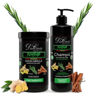 Don Cabello pack capilar fortalecedor con champú y mascarilla bombar 2x1000 ml