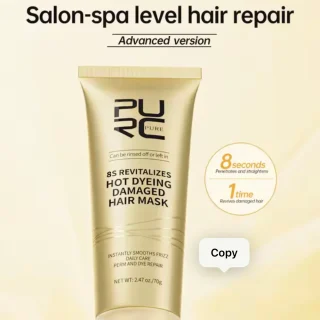 PURC 8 Seconds Magic Hair Mask Keratin Straightening Repair Damaged Frizy Treatment Soft Smoothing Professional Hair Care Cream