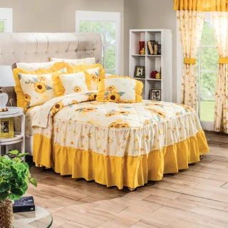 Coordinado de colcha Girasoles