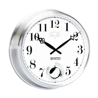 Reloj de Pared Analógico Estilo Retro con Movimiento Pendular Timco HYW170