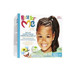 Just for Me - No-lye Conditioning Creme Relaxer Kit - Normal - 1 Aplicacion