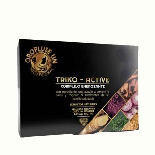 Oropluse UM Triko-Active Complejo Energizante con Extractos Naturales de Jengibre, Keratina, Cebolla, Romero, Canela y Biotina para Cuidado del Cuero Cabelludo y Mejor Aspecto del Cabello