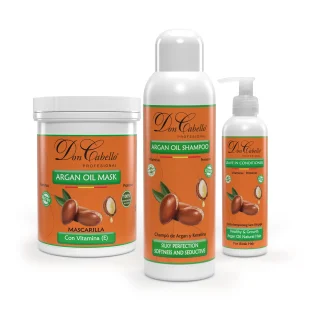 Pack Hidratación Intensa Con Keratina Y Aceite De Argán - Don Cabello