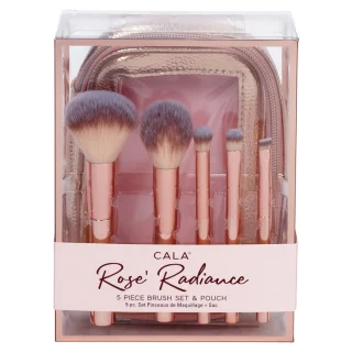 Cala Rose' Radiance 5PC Brush Set + Pouch