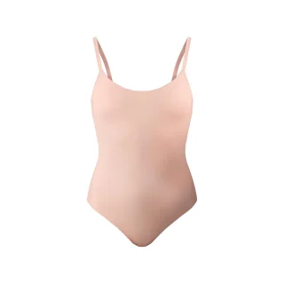 Body Bajo Maillot de Algodón SOLO Beige