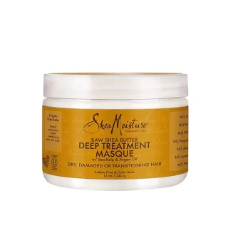 Shea Moisture - Raw Shea Butter Mascarilla Deep Tratamiento 340 Gr - Mascarilla Para Cabello Seco - Dañado Y Sobre-procesado.