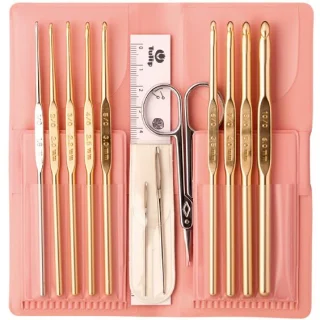 SET REGALO CROCHET 13 PIEZAS EN ESTUCHE