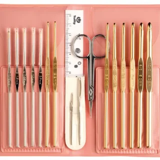 SET REGALO CROCHET 18 PIEZAS EN ESTUCHE