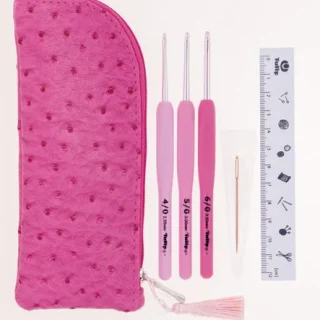 SET REGALO ESTUCHE CROCHET 3 TAMAÑOS