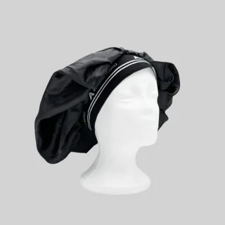 Gorro De Satén (Plata + Negro + Moeado )