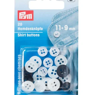 MIX BOTONES CAMISA BLANCO Y NEGRO