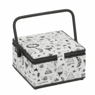 COSTURERO FORRADO MEDIANO CUADRADO BLANCO/NEGRO