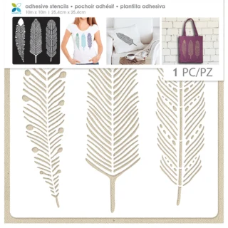 STENCIL GRANDE PLUMAS