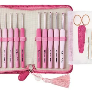 SET CROCHET ETIMO ROSE FULL