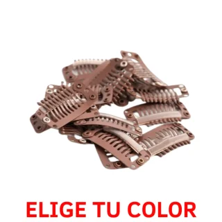 10 Grande Clips - Para Extensión De Pelo