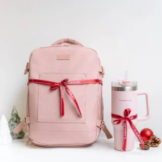 Pack mochila de viaje + termo