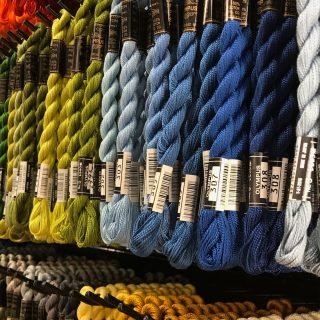 HILO ALGODON PERLE BRILLANTE 200-300 Colores verdes