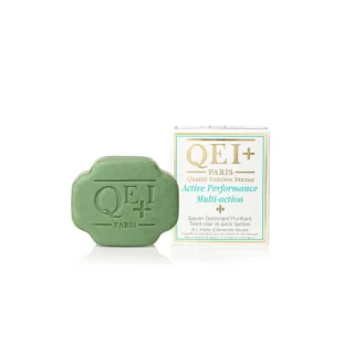 Qei+ Paris - Jabón Exfoliante Aclarante De Almendras - Lightening Exfoliating Soap - Performance Sweet Almond - 7 Oz