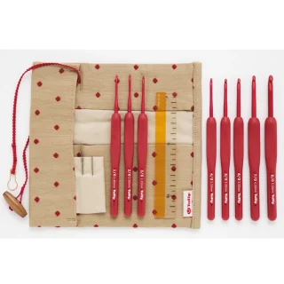 SET CROCHET ETIMO ROJO FULL