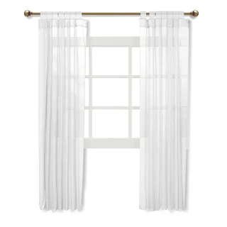 Juego De Cortinas Cortas Tergal